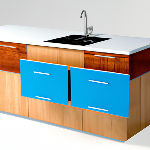 crea un immagine in base al titolo "rinnovare la tua cucina con le ultime tendenze in mobili da cucina"
